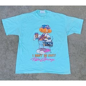 Vtg 1988 Girardin Sportswear I Don't Do Sh*t! Palm Springs Single Stitch T-shirt